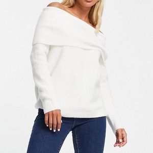 ASOS OFF SHOULDER SWEATER